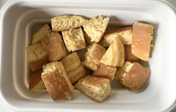 冷凍したホットケーキの画像（撮影：エニママ）