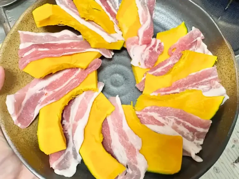 カボチャと豚肉