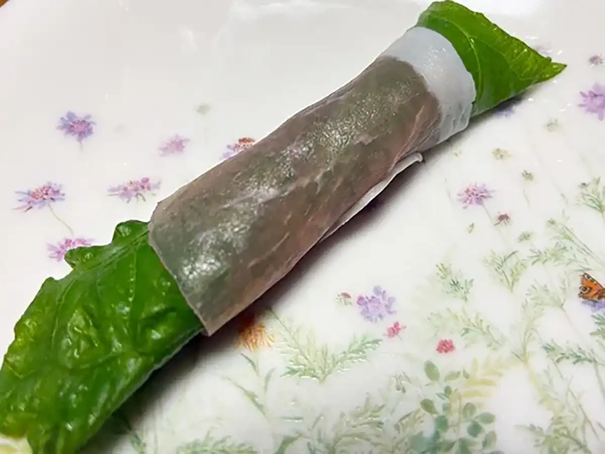 大葉とチーズの生ハム巻き