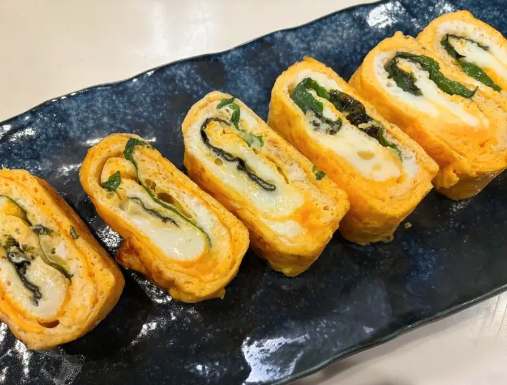 大葉と海苔のくるくる卵焼きの完成画像（撮影：エニママ）