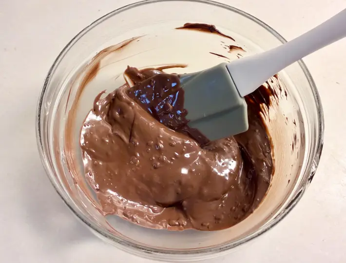 溶けたチョコレートの画像（撮影：エニママ）