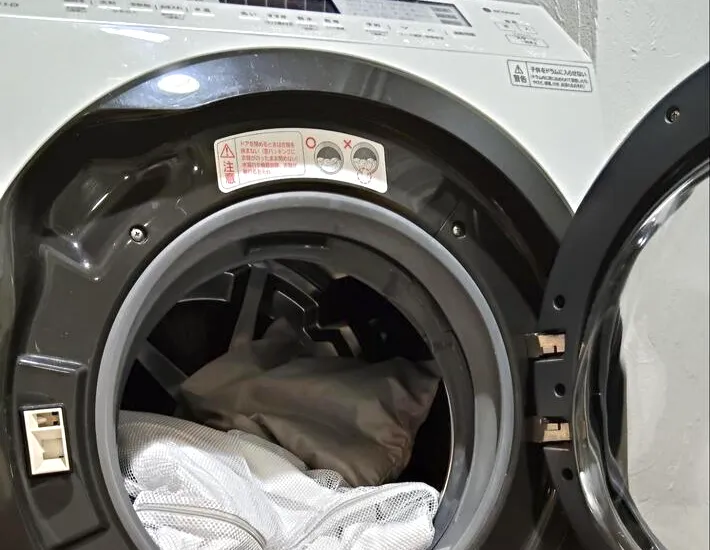 洗濯機に入れた画像（撮影：エニママ）