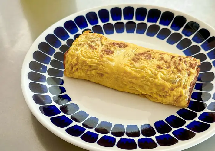 『ハチミツチーズ玉子焼き』の完成写真（撮影：grapeフード編集部）