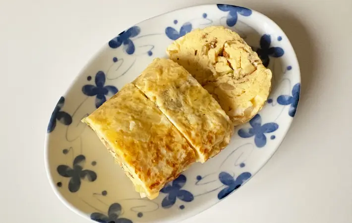玉ねぎ入り玉子焼きの完成画像（撮影：エニママ）