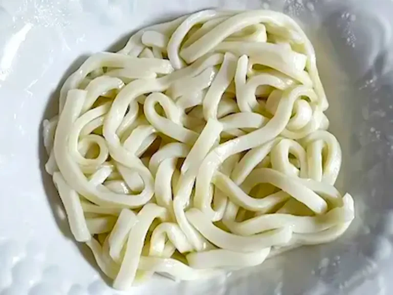 温める前のうどん（撮影：エニママ）