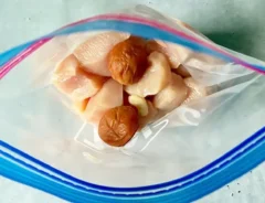 鶏むね肉と梅干