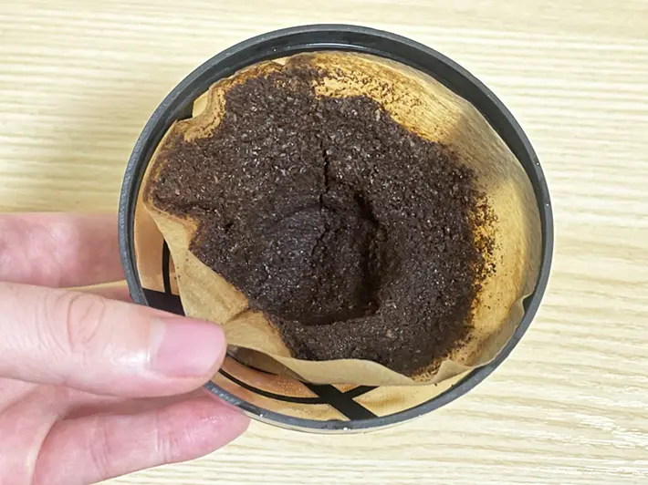 コーヒーグラウンズの写真（撮影：grapeライフハック編集部）