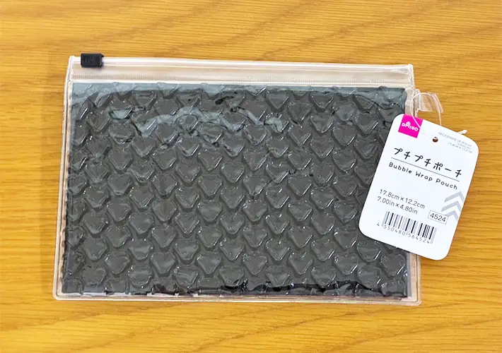 プチプチポーチの活用写真（撮影：grape編集部）