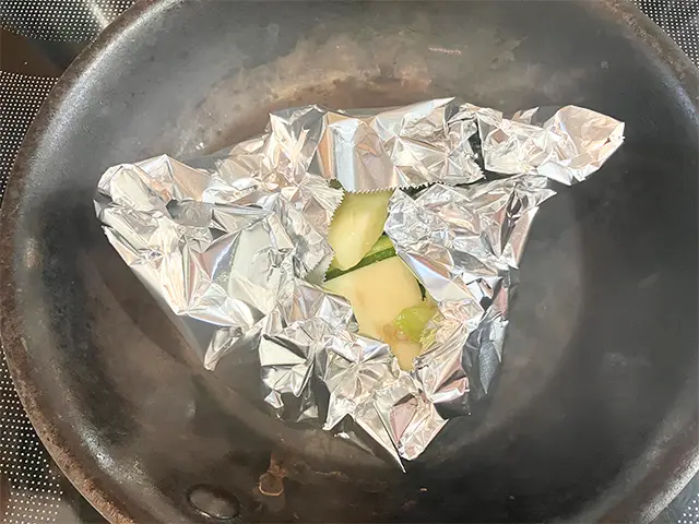 ピーマンとチーズ（撮影：grapeフード編集部）
