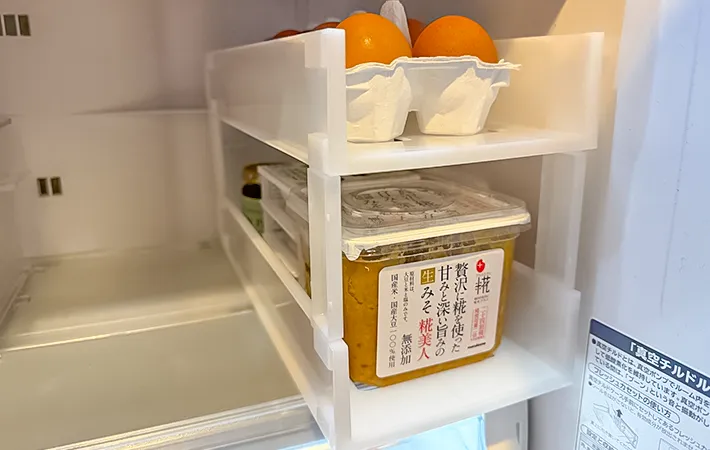 『スッキリ収納すきまラック』の活用写真（撮影：ワード）