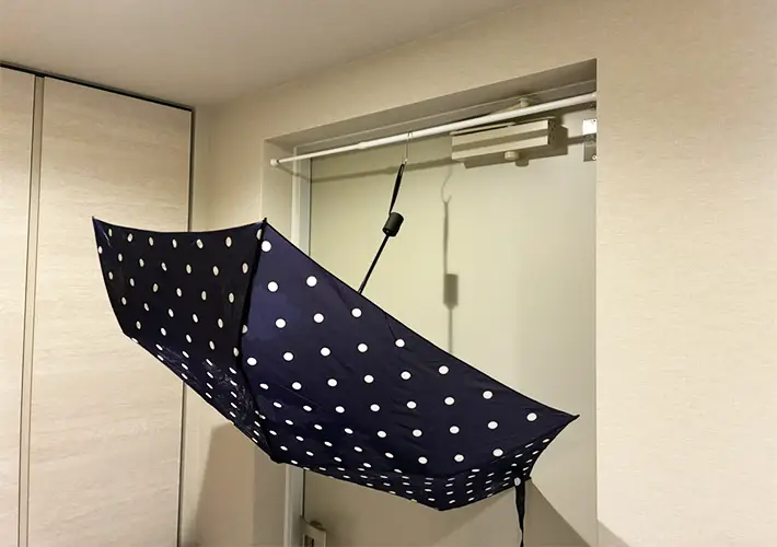 玄関の傘収納の写真（撮影：grapeライフハック編集部）