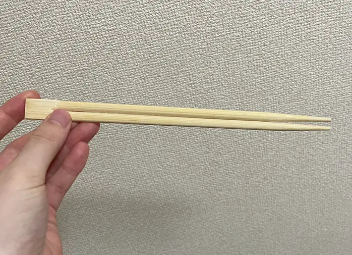 割りばしの写真（撮影：grapeフード編集部）