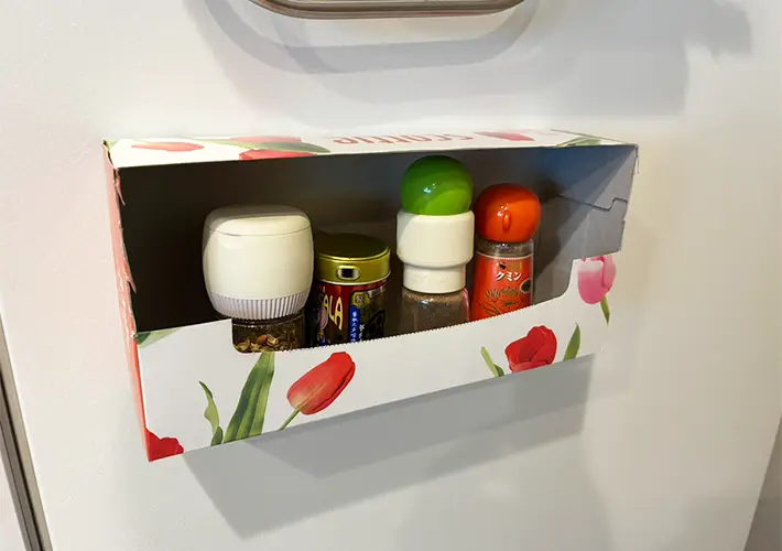 ティッシュの空箱活用写真（撮影：grapeライフハック編集部）