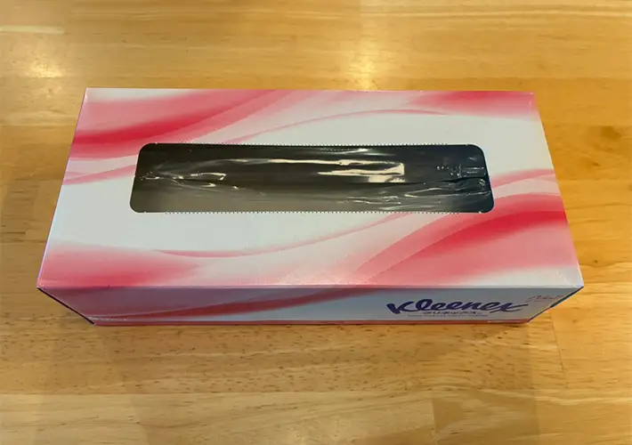 箱ティッシュの活用写真（撮影：grapeライフハック編集部）
