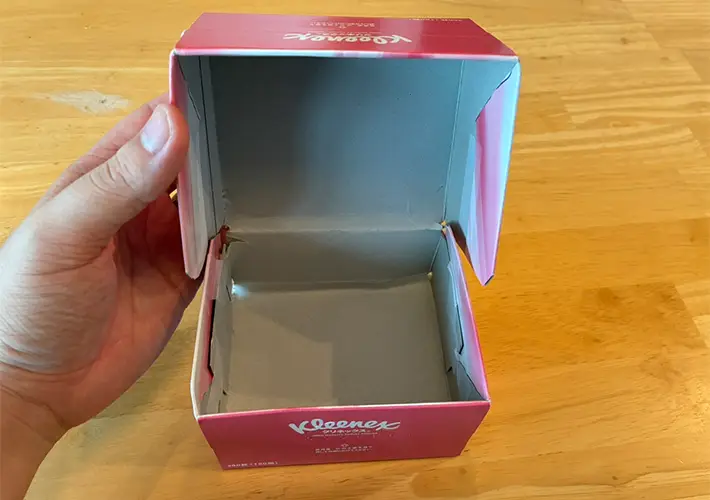 箱ティッシュの活用写真（撮影：grapeライフハック編集部）