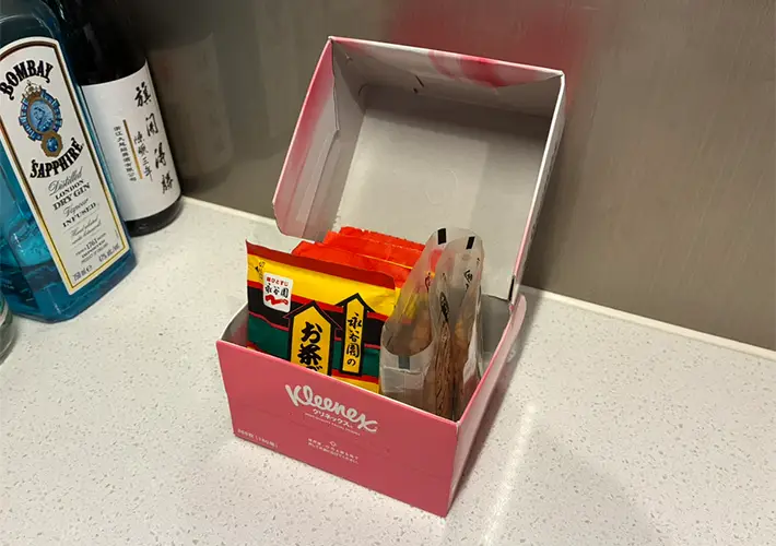 箱ティッシュの活用写真（撮影：grapeライフハック編集部）