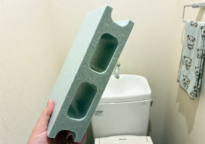 発泡ブロックの活用写真（撮影：grapeライフハック編集部）