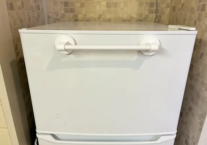 タオルかけの活用写真（撮影：grapeライフハック編集部）