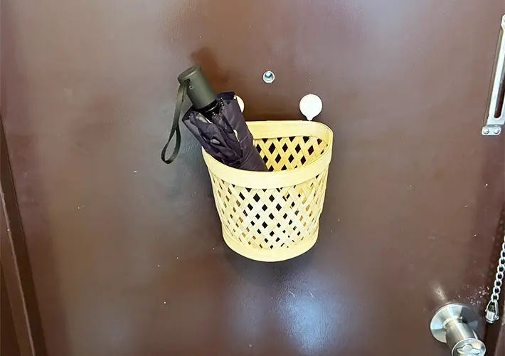 バンブーバスケットの活用写真（撮影：grapeライフハック編集部）