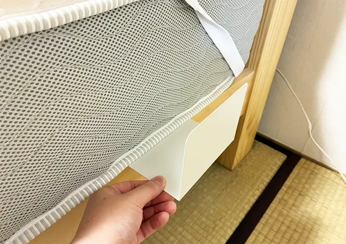 ブックエンドの活用写真（撮影：grapeライフハック編集部）
