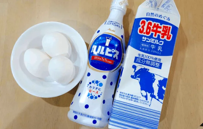 材料を並べた画像（撮影：エニママ）