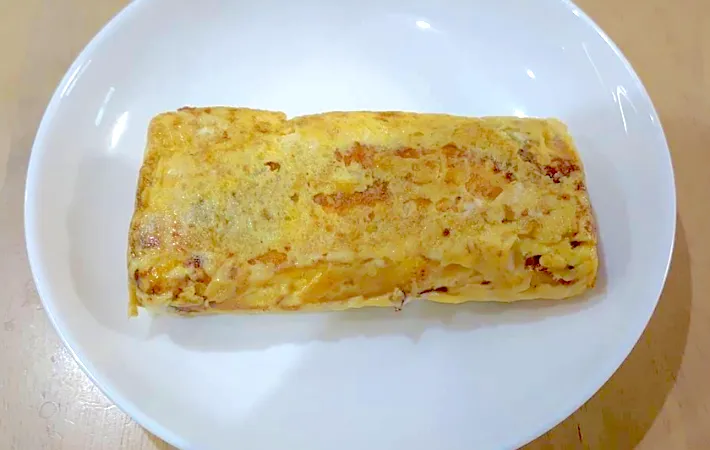 牛乳カルピス入り玉子焼きの完成画像（撮影：エニママ）
