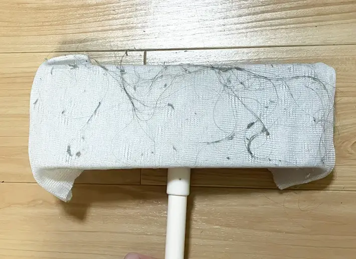 洗濯ネットを掃除に使った写真（撮影：grapeライフハック編集部）