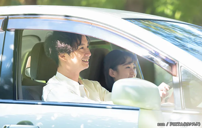 運転する人の写真