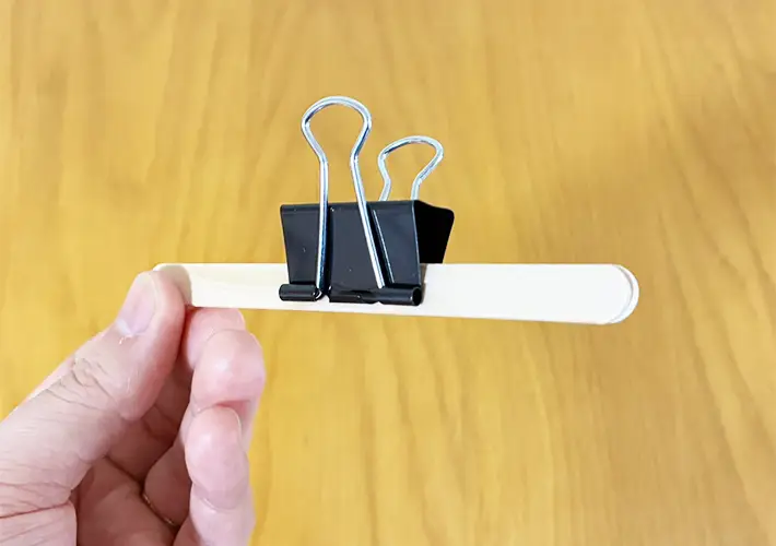 ダブルクリップの活用写真（撮影：grapeライフハック編集部）