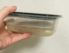 タッパーに水や食器用洗剤を入れた写真（撮影：grapeライフハック編集部）