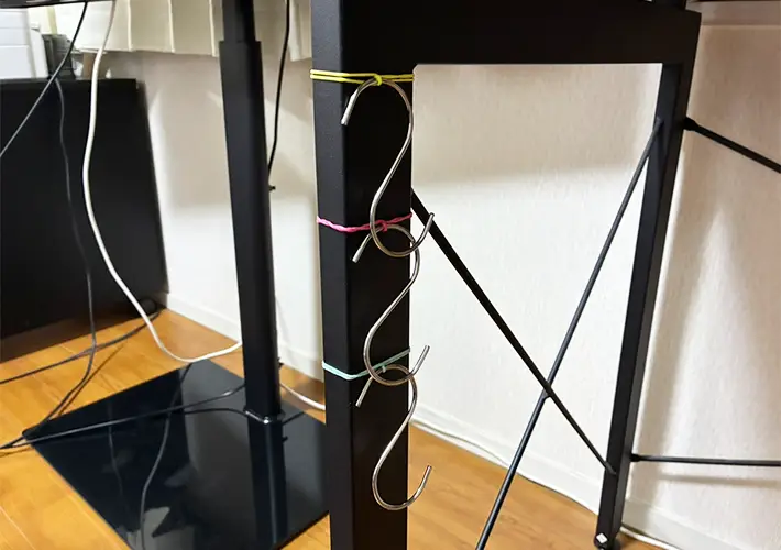 輪ゴムの活用写真（撮影：grapeライフハック編集部）