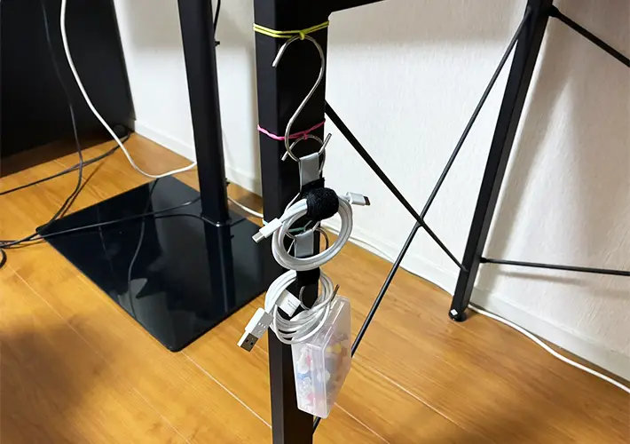 輪ゴムの活用写真（撮影：grapeライフハック編集部）