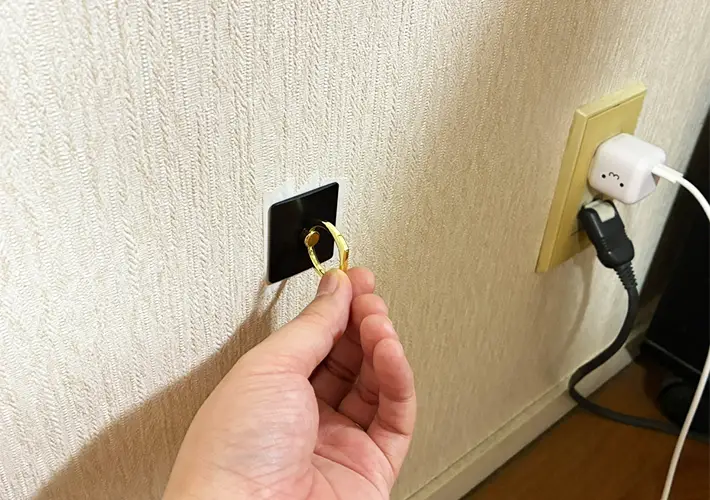 スマホリングの活用写真（撮影：grapeライフハック編集部）
