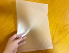 クリアファイルの写真（撮影：grapeライフハック編集部）