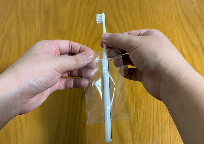 ミニジップ袋の活用写真（撮影：grapeライフハック編集部）