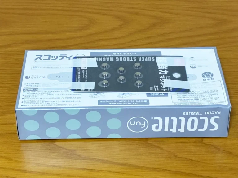 マグネットのティッシュ活用写真(撮影:grapeライフハック編集部)