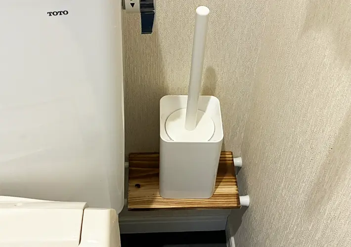 つっぱり棒の活用写真（撮影：grapeライフハック編集部）