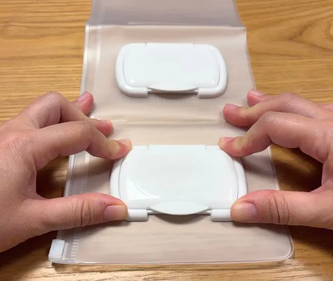 蓋をつけている様子（撮影：grapeライフハック編集部）