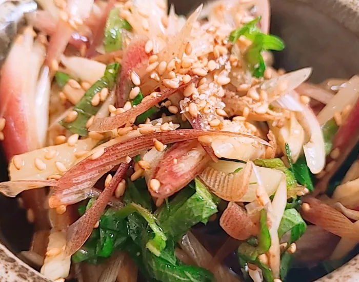 薬味を混ぜたもの