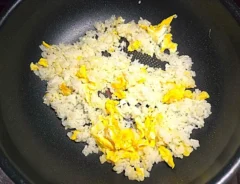 ごはんに具を混ぜた写真（撮影：キジカク）