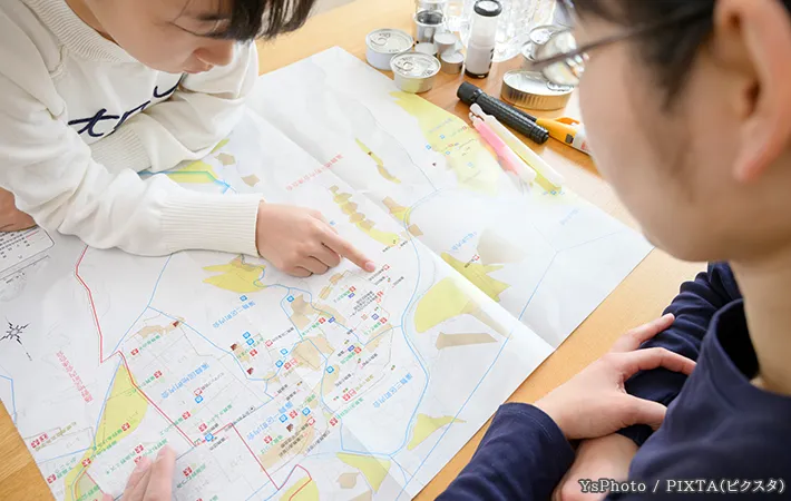 地図の写真