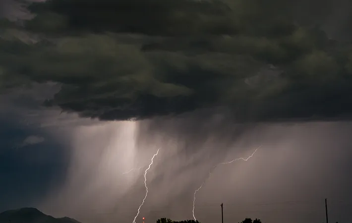 雷雨の写真