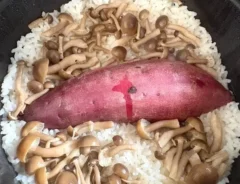 サツマイモの炊き込みご飯