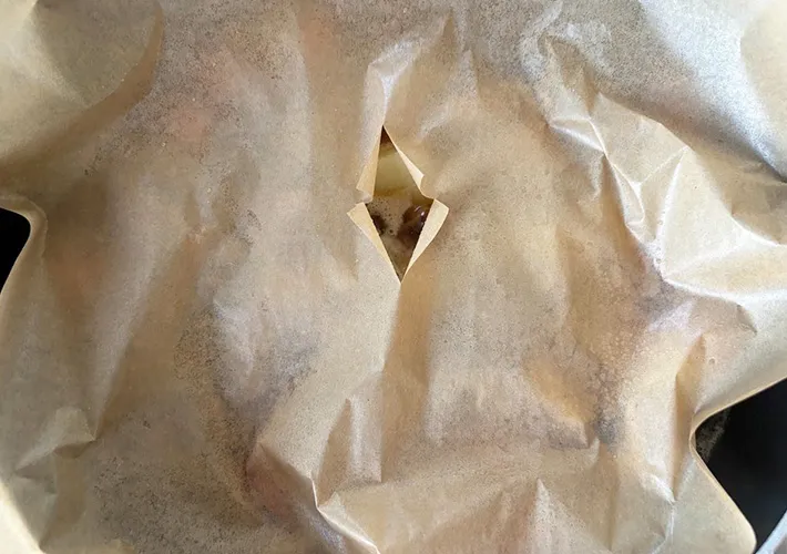 落とし蓋をして煮込んでいる画像（撮影:エニママ）