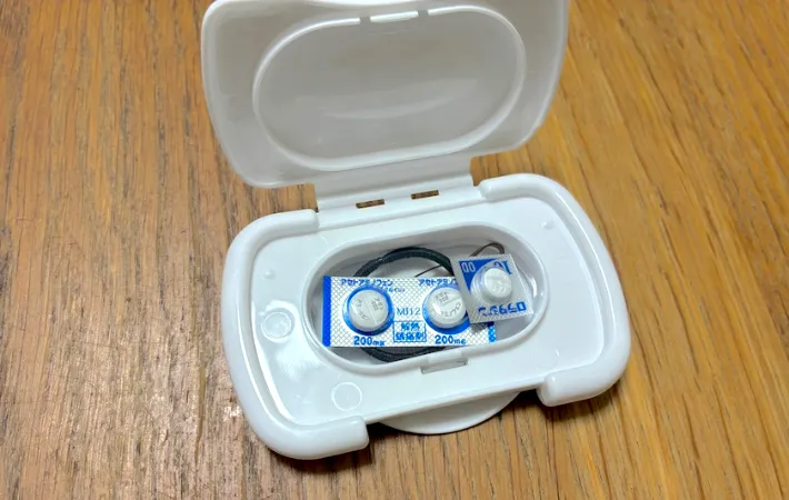 常備薬を入れた画像（撮影：エニママ）