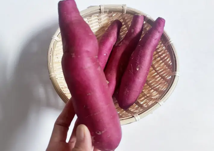 アップにしたサツマイモの画像（撮影：エニママ）