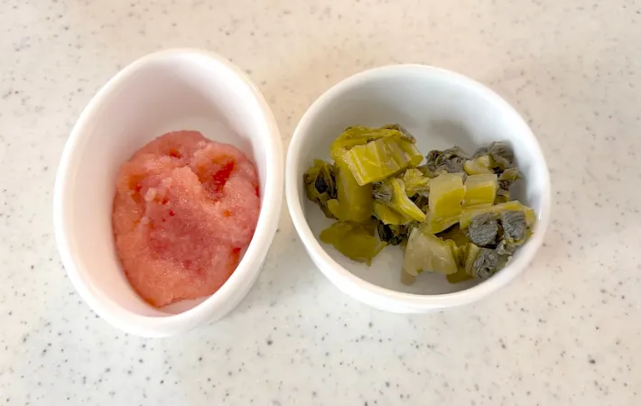たらこと高菜の画像（撮影：エニママ）