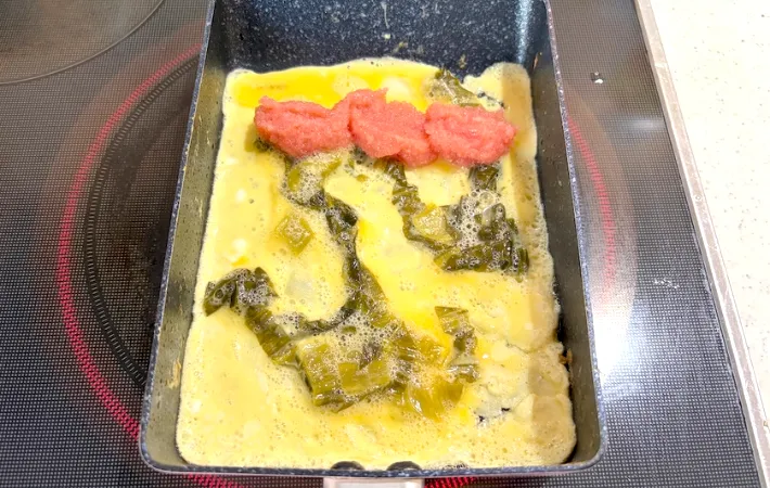 巻く前の卵の画像（撮影：エニママ）