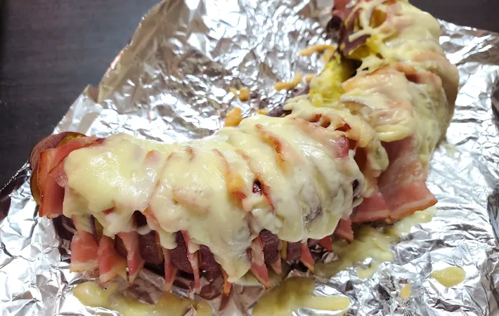焼き上がった「ハッセルバックさつまいも」の画像（撮影：エニママ）