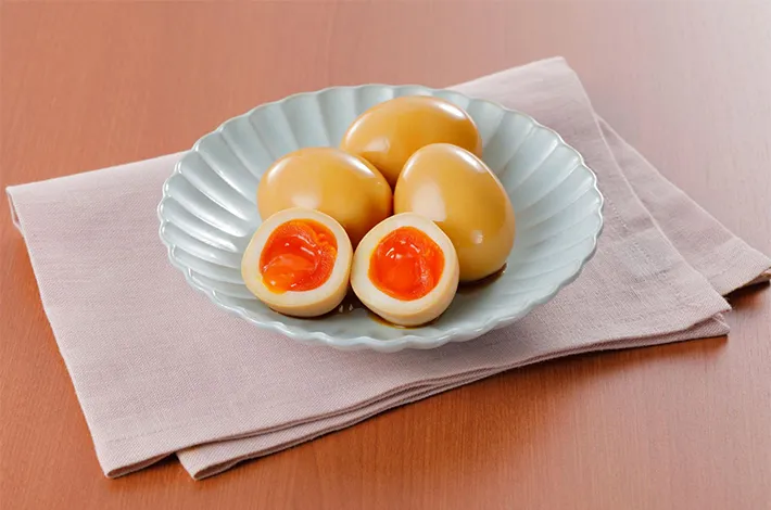 『すき焼のたれで簡単！味玉』の写真